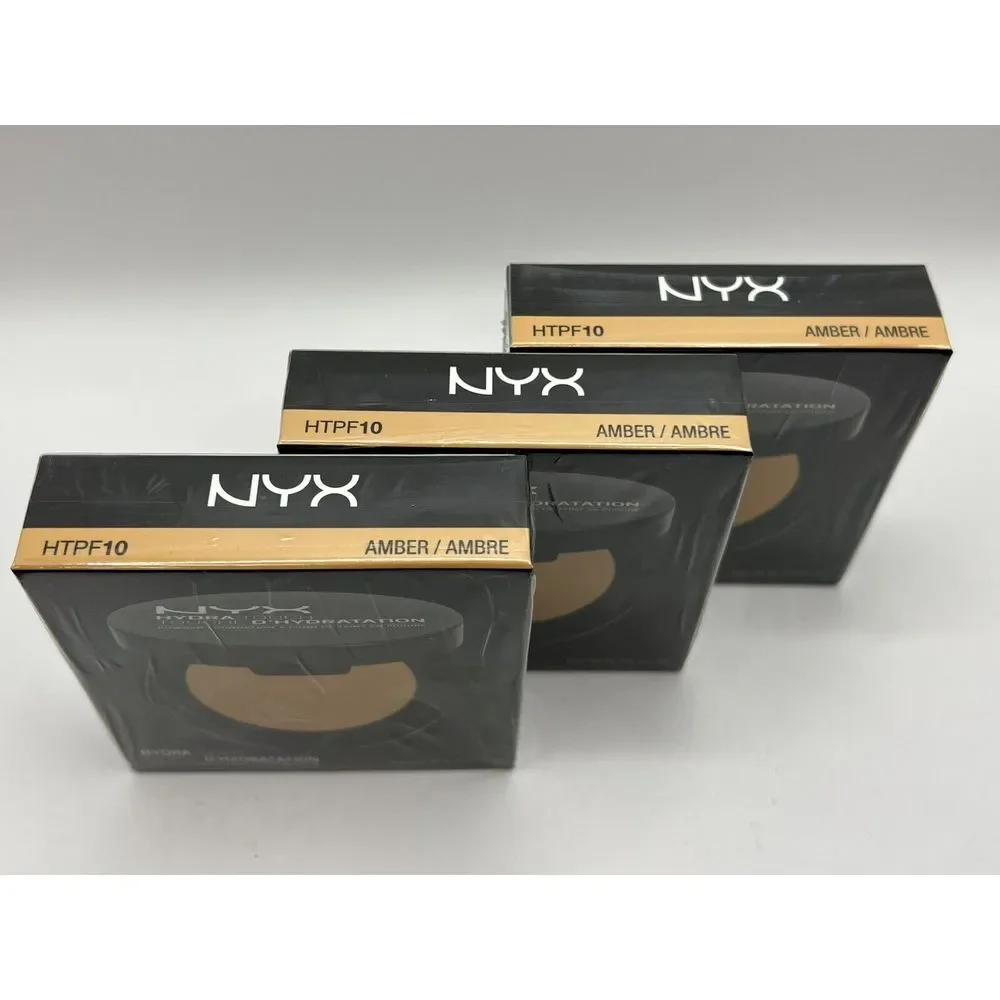 NYX Hydra Touch Cake Powder Foundation HTPF10 Amber‎ Make-up NEW - Lot Of 3